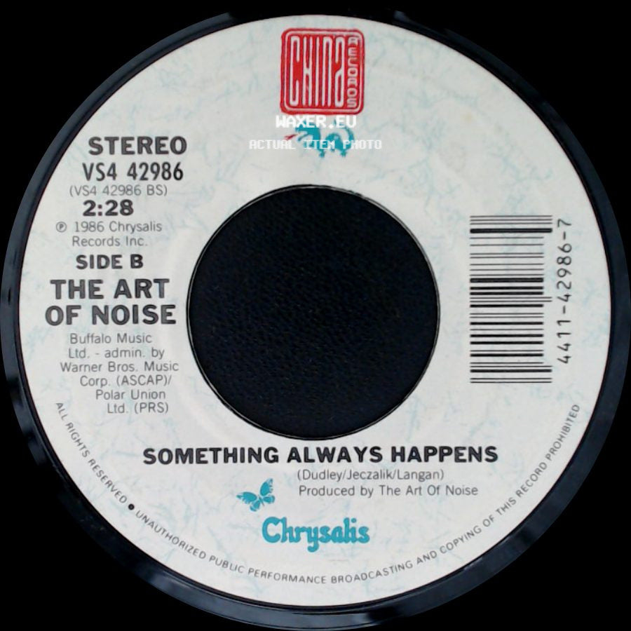 The Art Of Noise - Peter Gunn - Featuring Duane Eddy / Something Always Happens side B