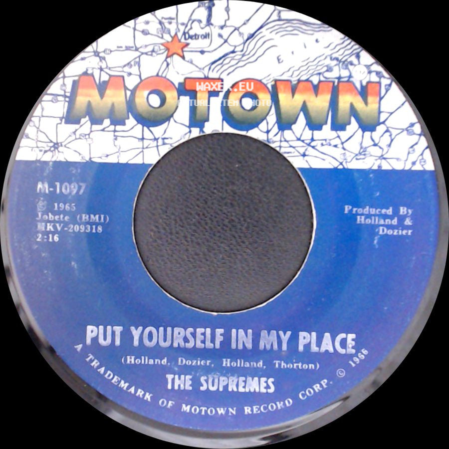 The Supremes - You Can't Hurry Love / Put Yourself In My Place side B