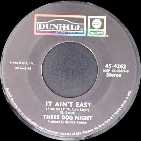 Three Dog Night - One Man Band / It Ain't Easy side B