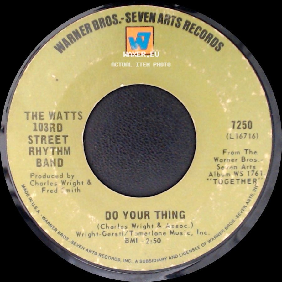 The Watts 103Rd Street Rhythm Band - A Dance, A Kiss And A Song / Do Your Thing side B