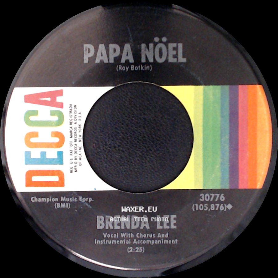 Brenda Lee - Rockin' Around The Christmas Tree / Papa NöEl side B