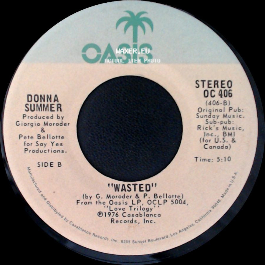 Donna Summer - Try Me, I Know We Can Make It / Wasted side B