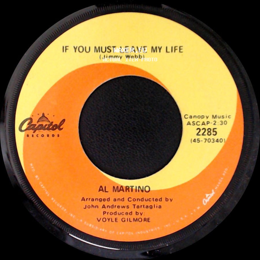 Al Martino - If You Must Leave My Life / Wake Up To Me Gentle side A