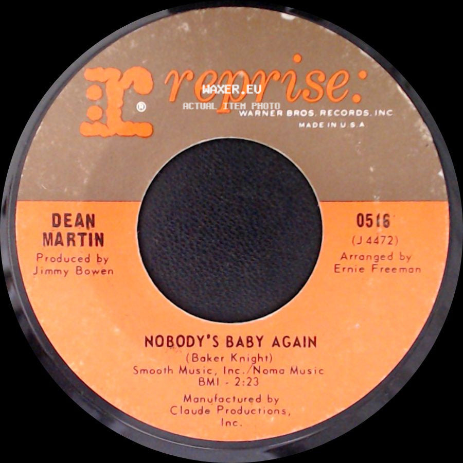 Dean Martin - Nobody's Baby Again / It Just Happened That Way side A