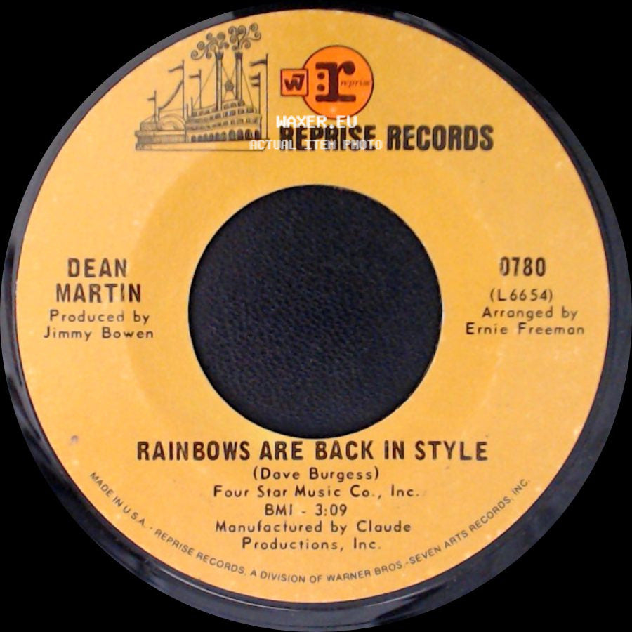 Dean Martin - Rainbows Are Back In Style / Not Enough Indians side A