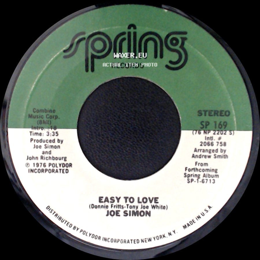 Joe Simon - Easy To Love / Can't Stand The Pain side A