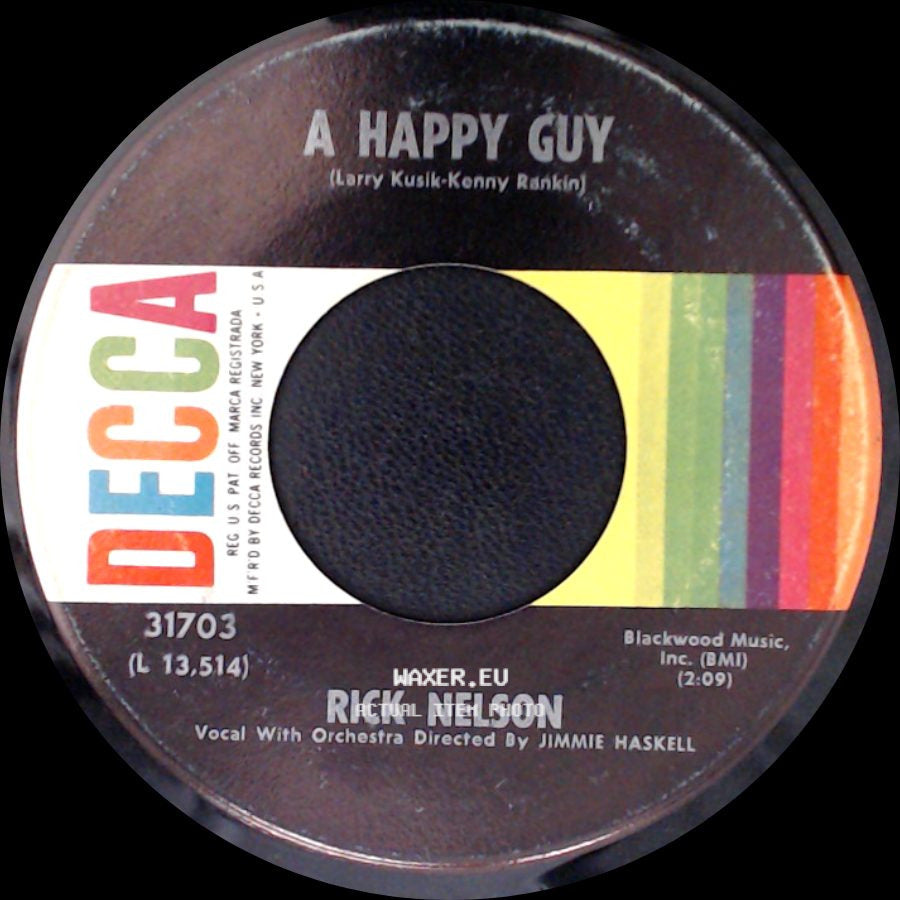 Rick Nelson - Don't Breathe A Word / A Happy Guy side B
