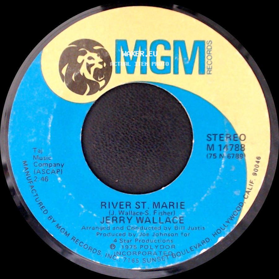 Jerry Wallace - Comin' Home To You / River St. Marie side B