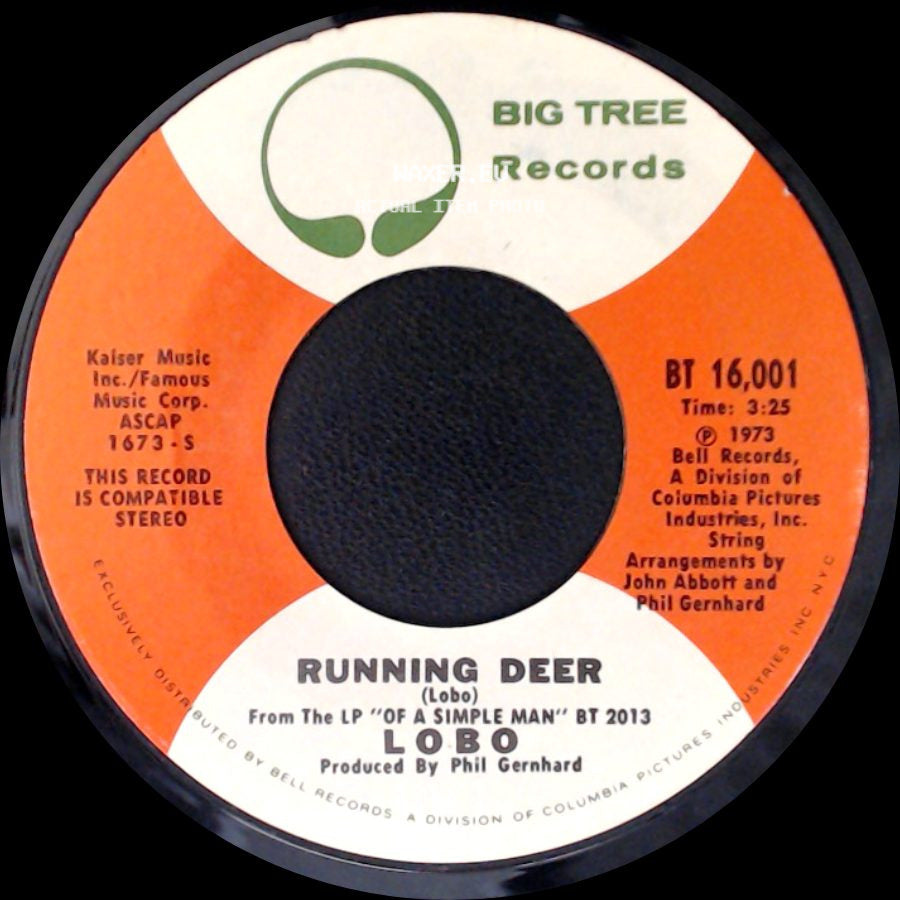 Lobo - It Sure Took A Long, Long Time / Running Deer side B