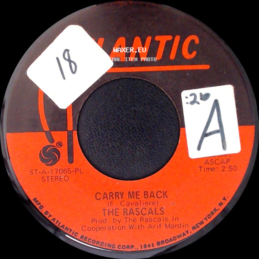The Rascals - Carry Me Back / Real Thing side A