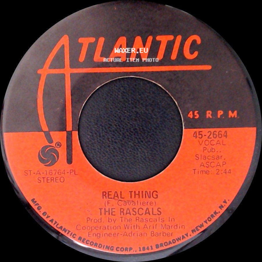 The Rascals - Carry Me Back / Real Thing side B