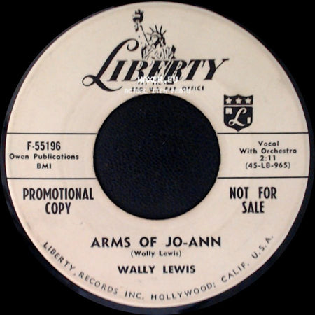 Wally Lewis - Arms Of Jo-Ann / Sally Green side A