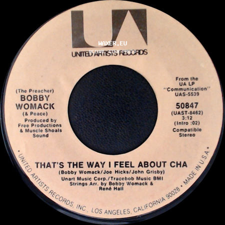 Bobby Womack (& Peace) - That's The Way I Feel About Cha / Come L'amore side A