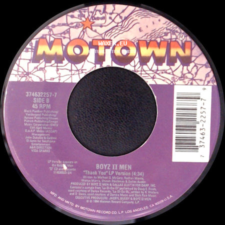 Boyz Ii Men - I'll Make Love To You / Thank You Lp Version side B