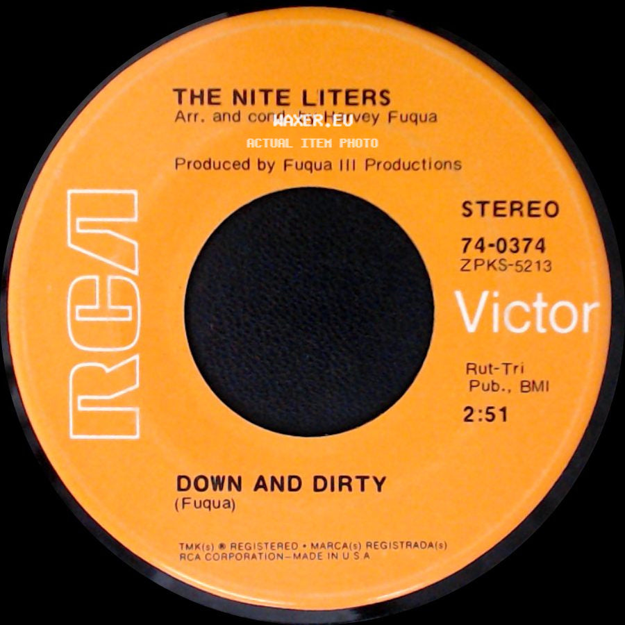 The Nite Liters - Con-Funk-Shun / Down And Dirty side B