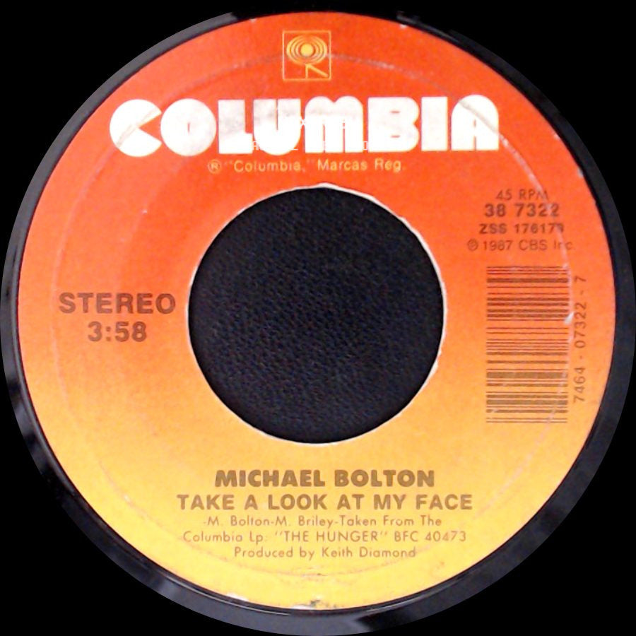 Michael Bolton - That's What Love Is All About / Take A Look At My Face side B
