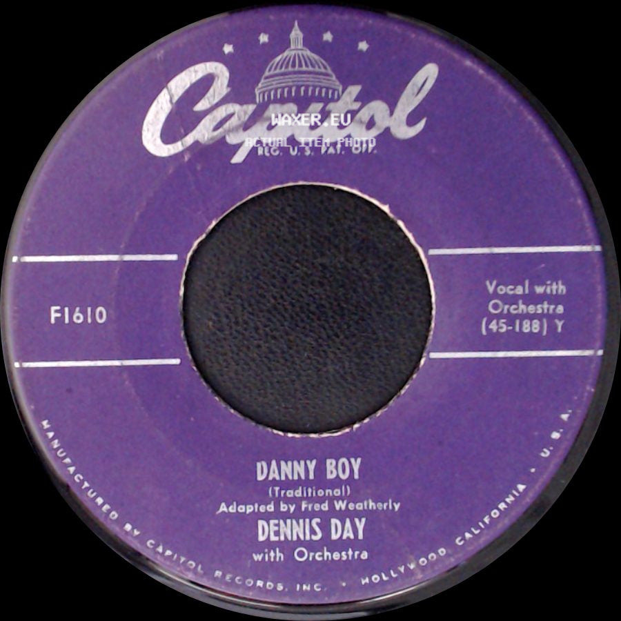 Dennis Day - Smoke Gets In Your Eyes / Danny Boy side B