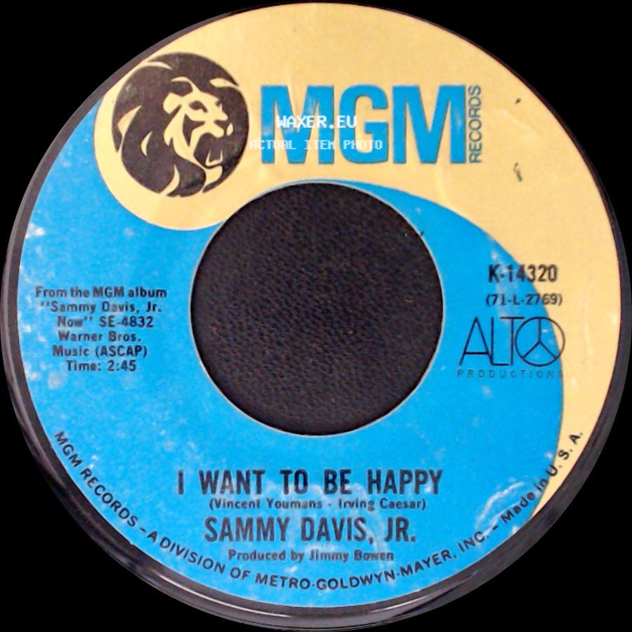 Sammy Davis, Jr. - The Candy Man / I Want To Be Happy side B