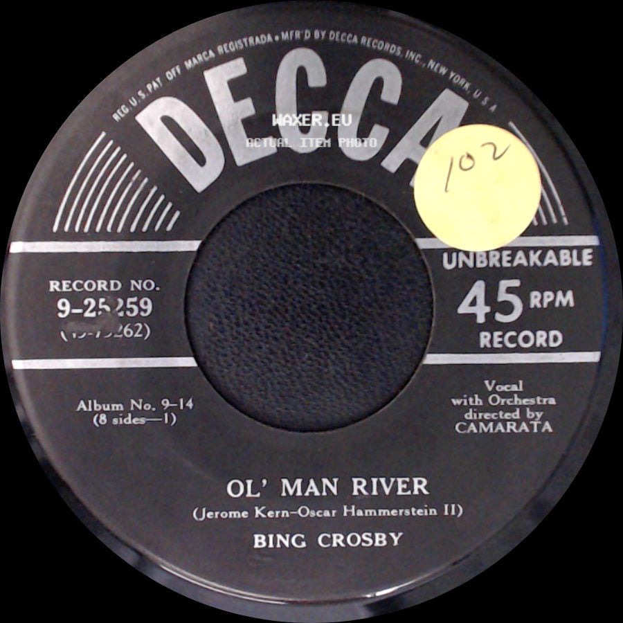 Bing Crosby And Lee Wiley / Bing Crosby - I Still Suits Me / Ol' Man River side B