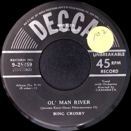 Bing Crosby And Lee Wiley / Bing Crosby - I Still Suits Me / Ol' Man River side B