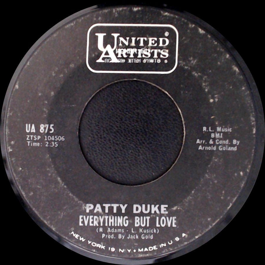 Patty Duke - Everything But Love / Don't Just Stand There side A