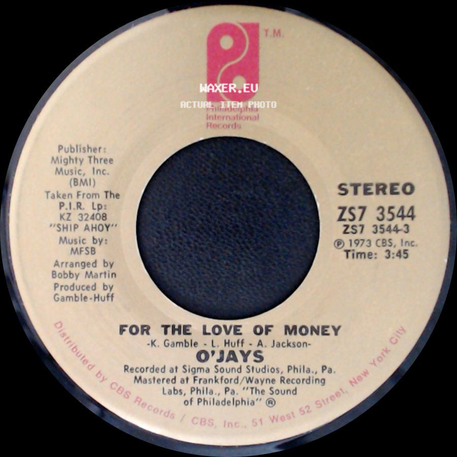 Bee Gees / O'jays - Down The Road / For The Love Of Money side B