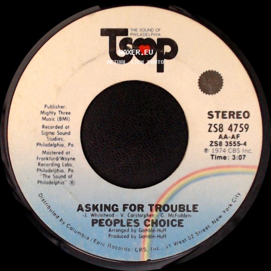 Peoples Choice - Asking For Trouble / Party Is A Groovy Thing side A