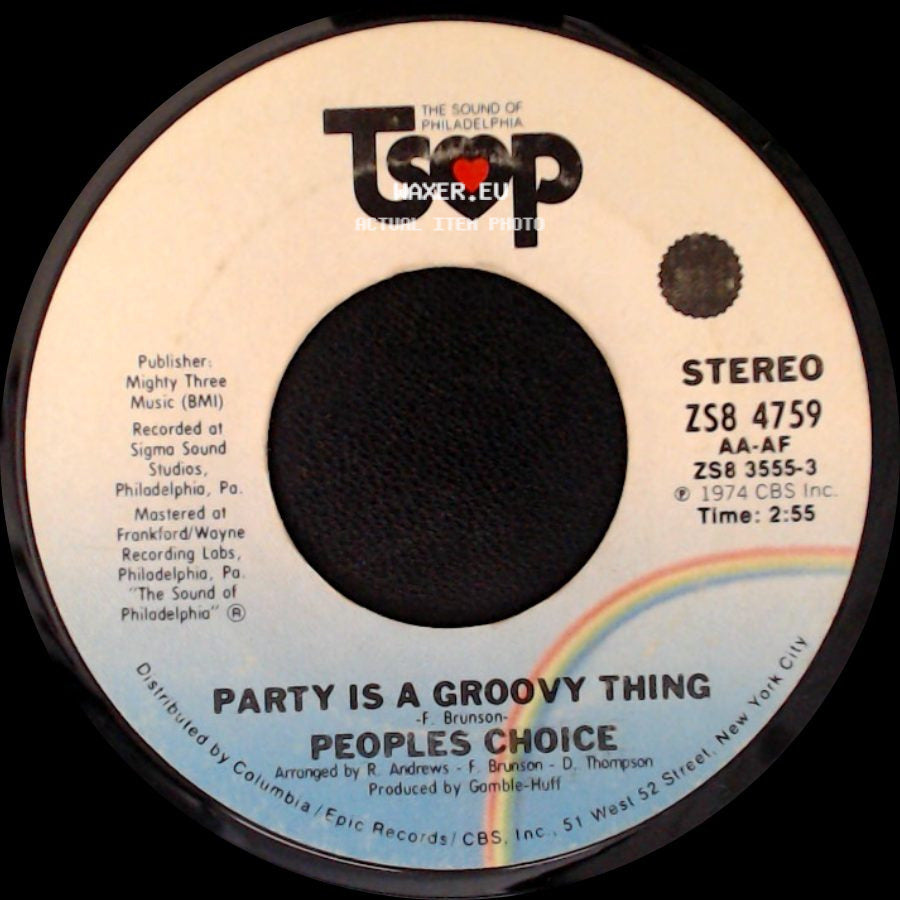 Peoples Choice - Asking For Trouble / Party Is A Groovy Thing side B