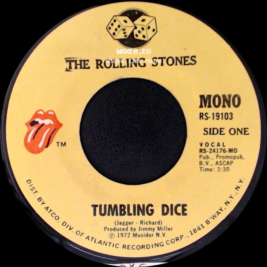 The Rolling Stones - Tumbling Dice / Sweet Black Angel side A