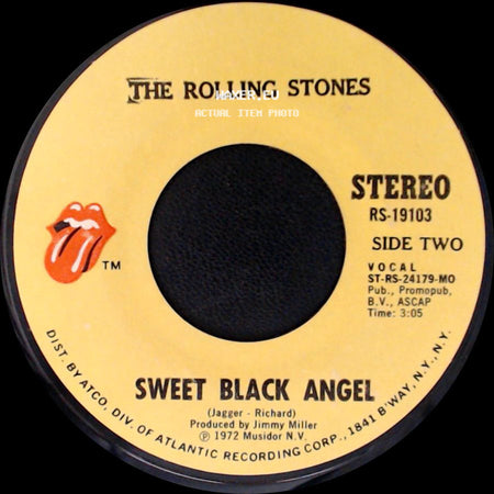 The Rolling Stones - Tumbling Dice / Sweet Black Angel side B