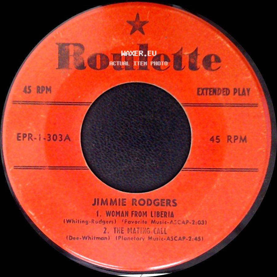 Jimmie Rodgers - Unknown Title A / Hey Little Baby / Water Boy side A