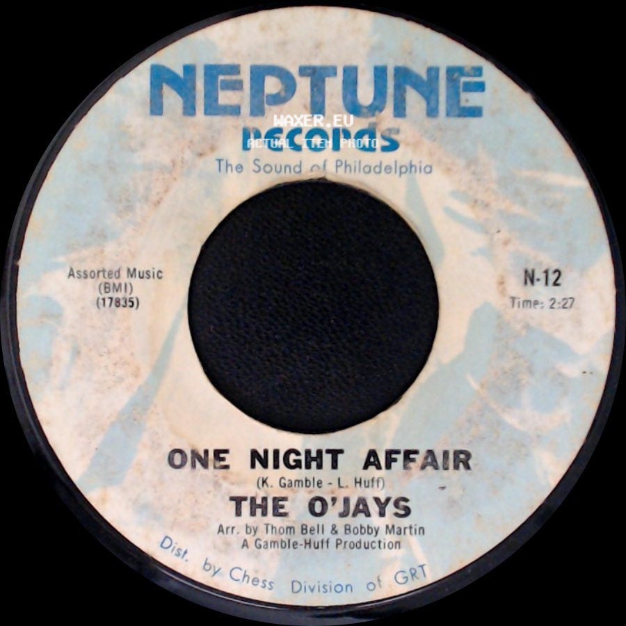 The O'jays - There's Someone (Waiting Back Home) / One Night Affair side B