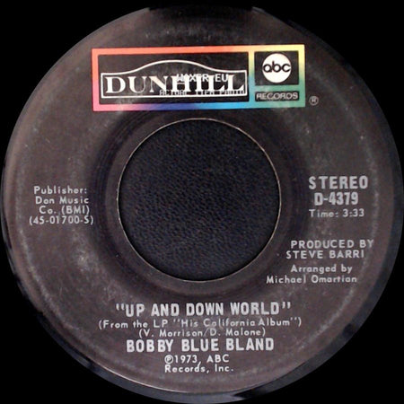 Bobby Blue Bland - Goin' Down Slow / Up And Down World side B
