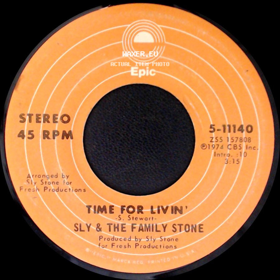 Sly & The Family Stone - Time For Livin' / Small Talk side A