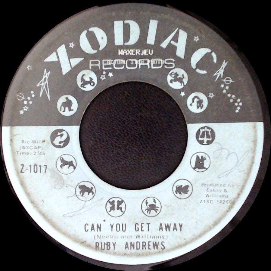 Ruby Andrews - Can You Get Away / Everybody Saw You side A