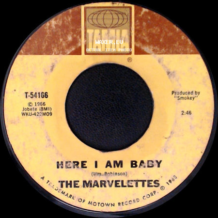 The Marvelettes - Keep Off, No Trespassing / Here I Am Baby side B