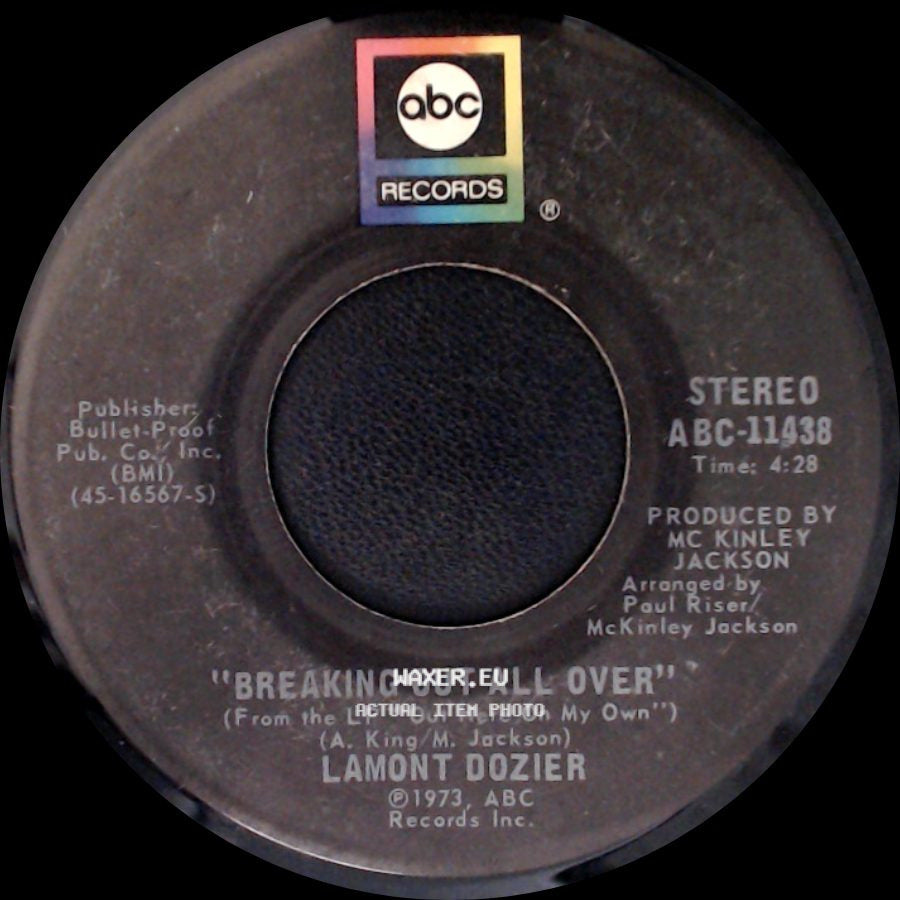 Lamont Dozier - Breaking Out All Over / Fish Ain't Bitin' side A
