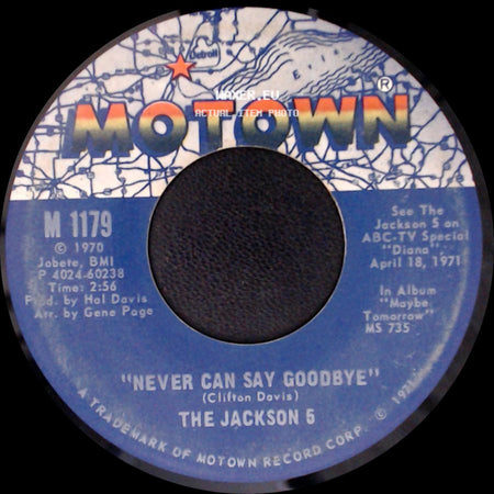 The Jackson 5 - She's Good / Never Can Say Goodbye side B