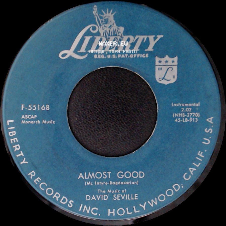 David Seville / The Chipmunks - Almost Good / The Chipmunk Song side A