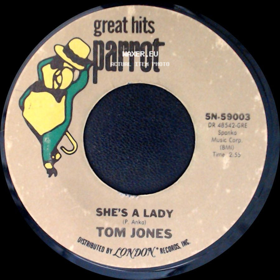 Tom Jones - I'll Never Fall In Love Again / She's A Lady side B
