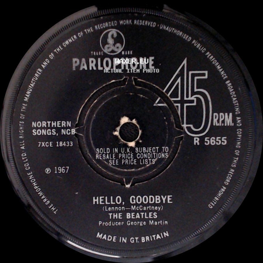 The Beatles - I Am The Walrus / Hello, Goodbye side B