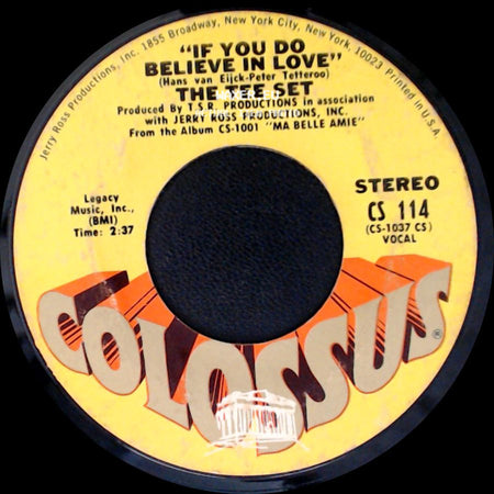 The Tee Set - Charmaine / If You Do Believe In Love side B