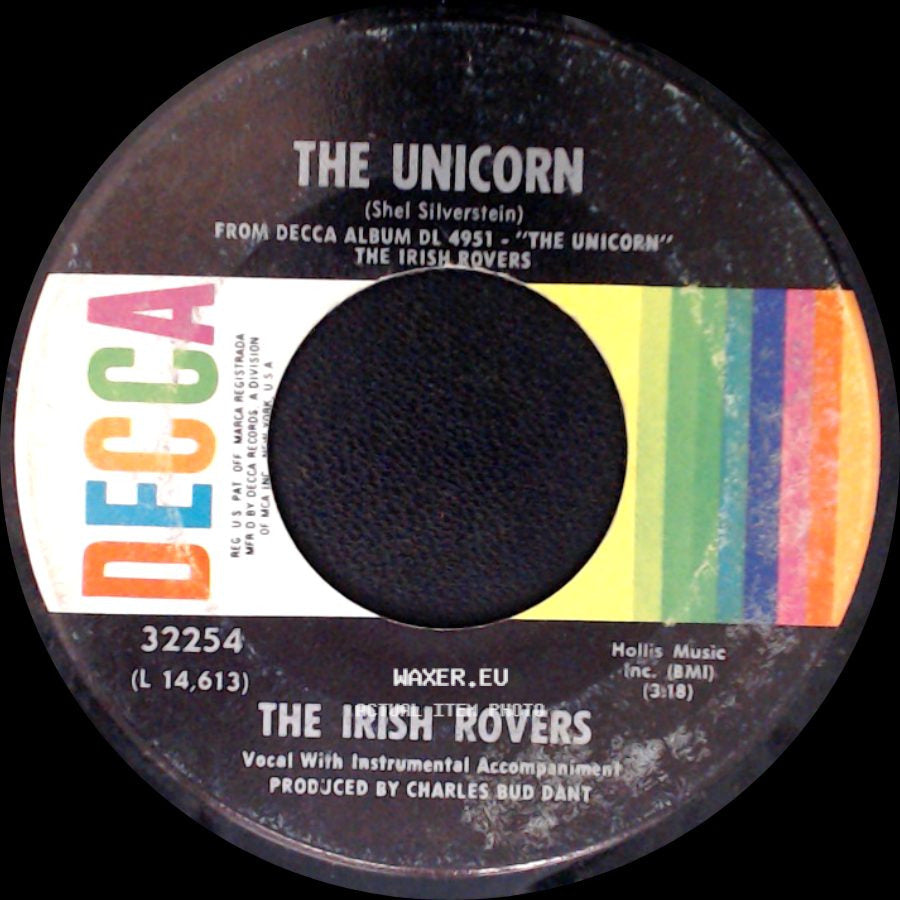 The Irish Rovers - The Unicorn / Black Velvet Band side A