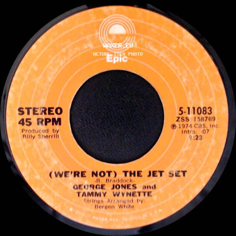 George Jones And Tammy Wynette - (We're Not) The Jet Set / Crawdad Song side A