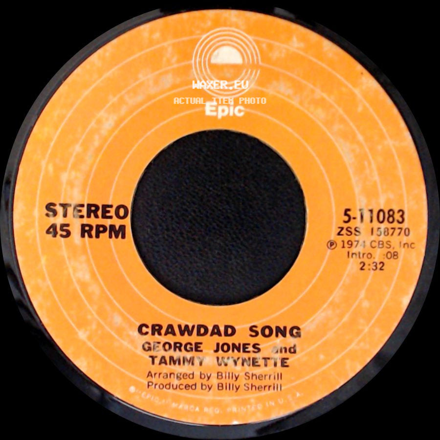 George Jones And Tammy Wynette - (We're Not) The Jet Set / Crawdad Song side B