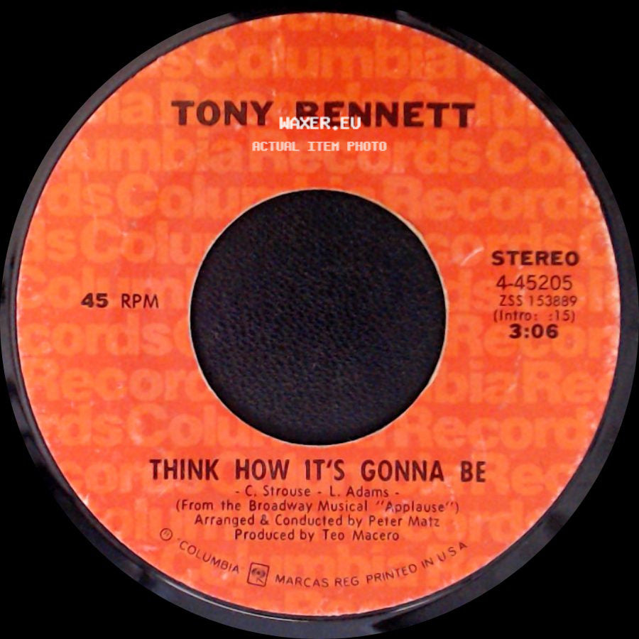 Tony Bennett - Something / Think How It's Gonna Be side B