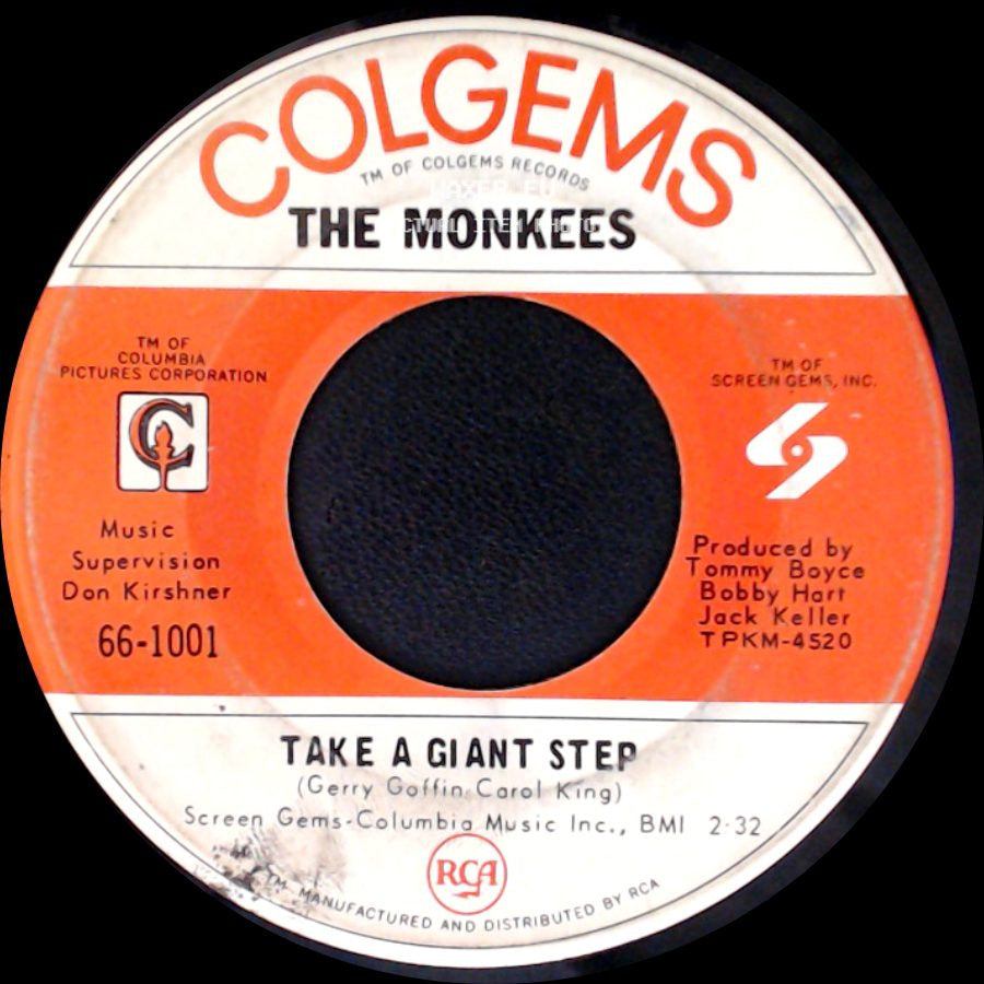 The Monkees - Take A Giant Step / Last Train To Clarksville side A