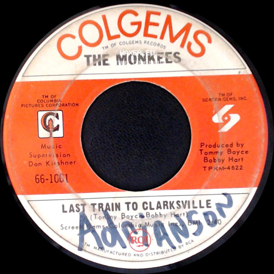 The Monkees - Take A Giant Step / Last Train To Clarksville side B