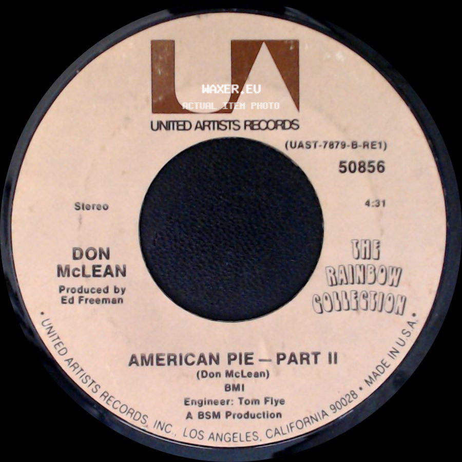 Don Mclean - American Pie - Part Ii / American Pie - Part I side A