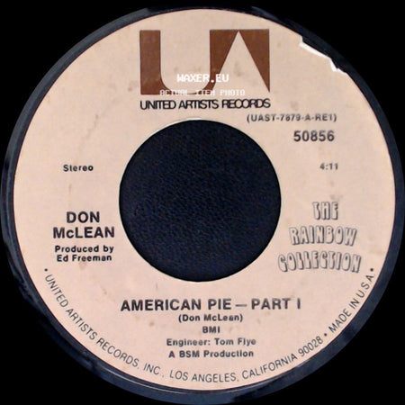 Don Mclean - American Pie - Part Ii / American Pie - Part I side B